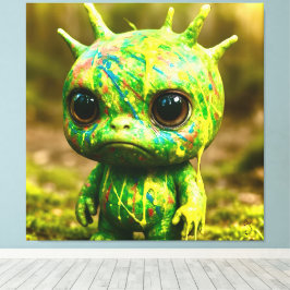Monstruo verde de Goo - Impresión de lienzos trill