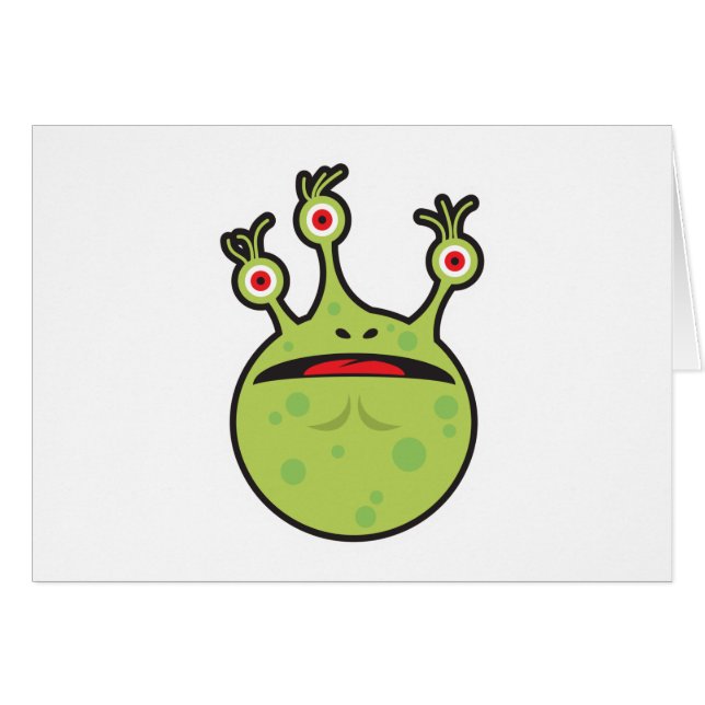 monstruo verde gracioso (Anverso (Horizontal))