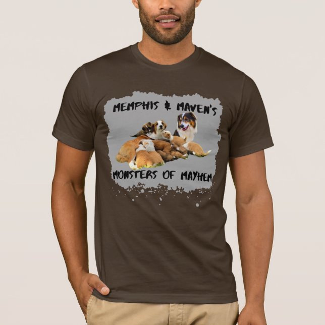 Monstruos de la camiseta gris del caos (Anverso)