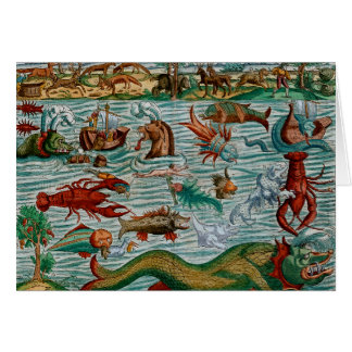 Monstruos de mar del vintage