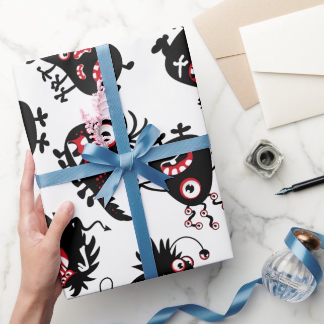 MONSTRUOS DE MIEDO NEGRO DIVERTIDOS DE PAPEL (Regalar)