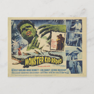 Monstruos del cocodrilo de la postal de la radio