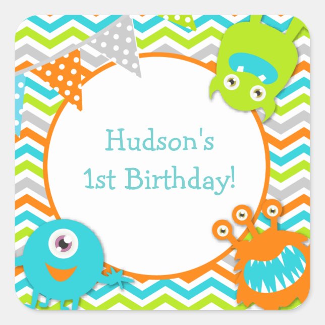 Monstruos Pegatinas (Anverso)