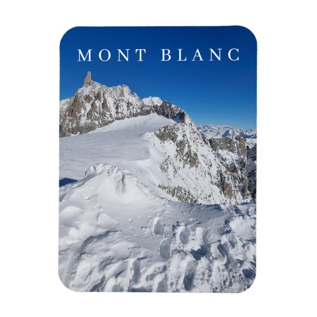 Mont Blanc en el imán de frigorífico con vistas al (Vertical)
