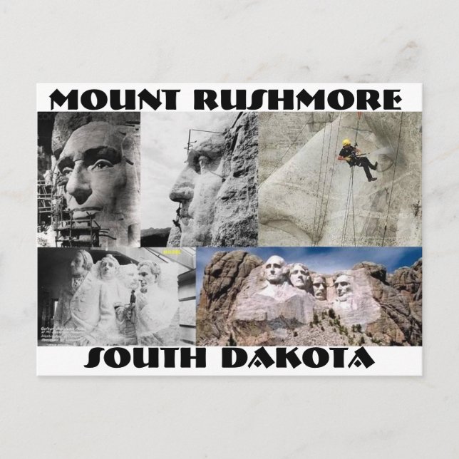 Mont Rushmore, postal de Dakota del Sur (Anverso)