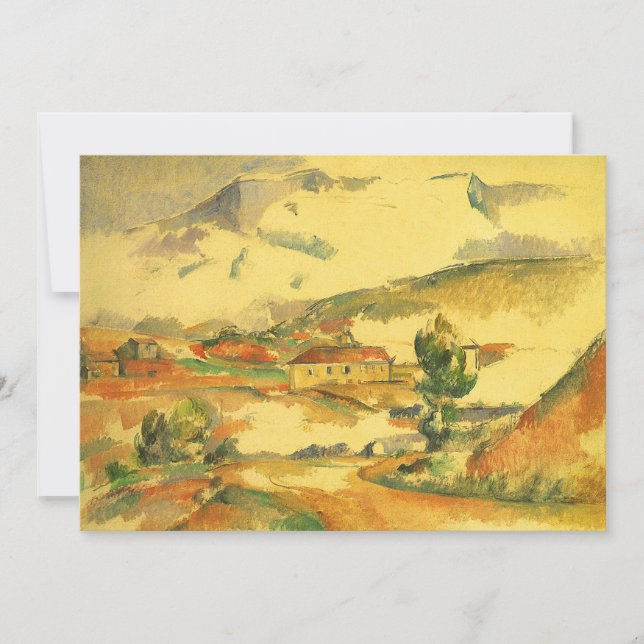 Mont Sainte Victoire de Paul Cezanne, Arte de époc (Anverso)