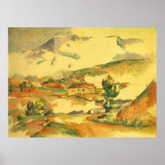 Mont Sainte Victoire por Paul Cezanne, Arte Vintag