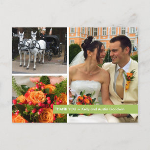 Montaje de fotos moderno de banda verde 3 nota de 