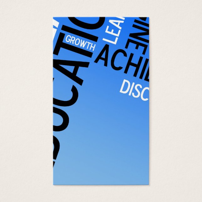 Montaje de palabras educativas (Frente)