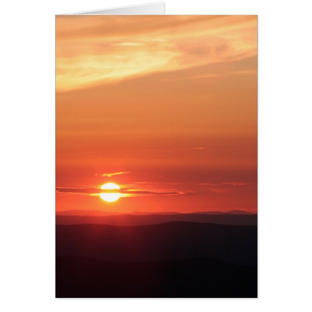 Montaña atardecer en Shenandoah (Frente)