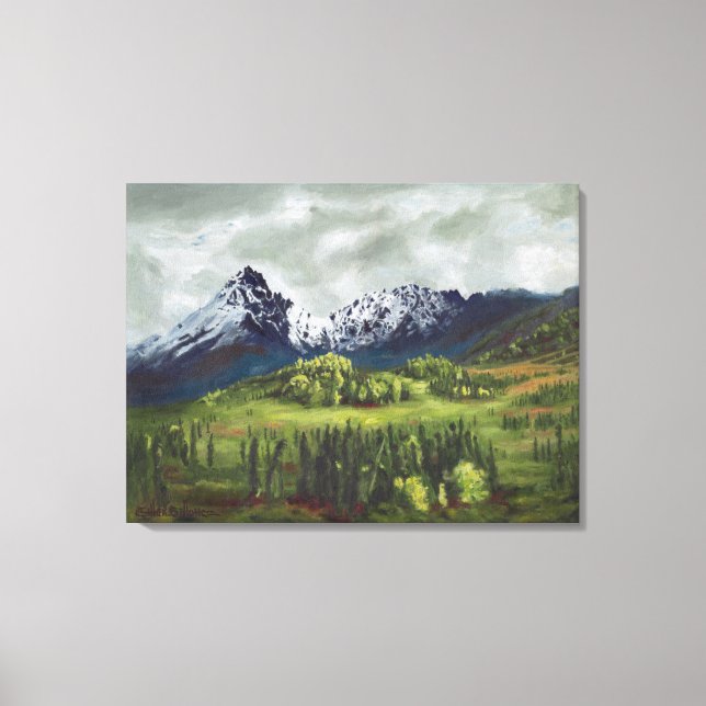 Montaña azul del extremo norte: estándar de lienzo (Anverso)