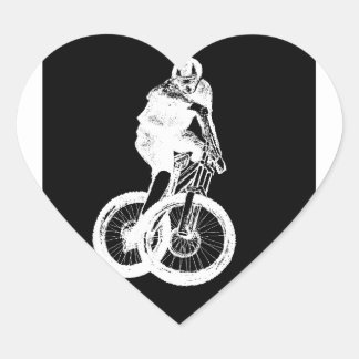 Montaña Biker MTB BMX CYCLIST Heart Pegatina