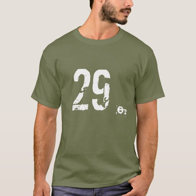montaña de 29er MTB Biking la camiseta oscura (Anverso)