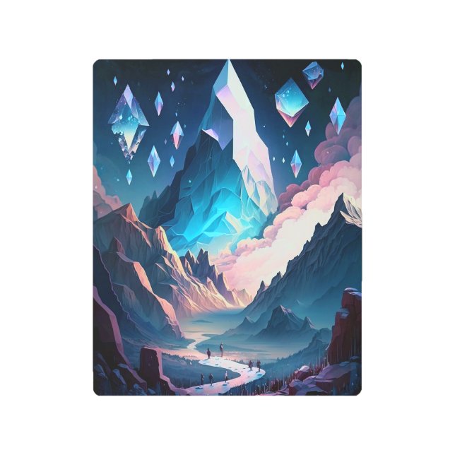 Montaña de la impresión Metalizado del paisaje de  (Anverso)