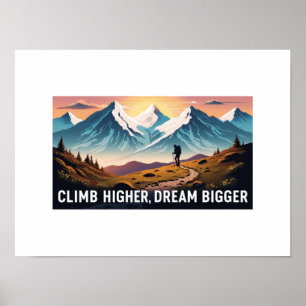 Montaña de sueños POSTER CANVAS DECORACIÓN DE MURO