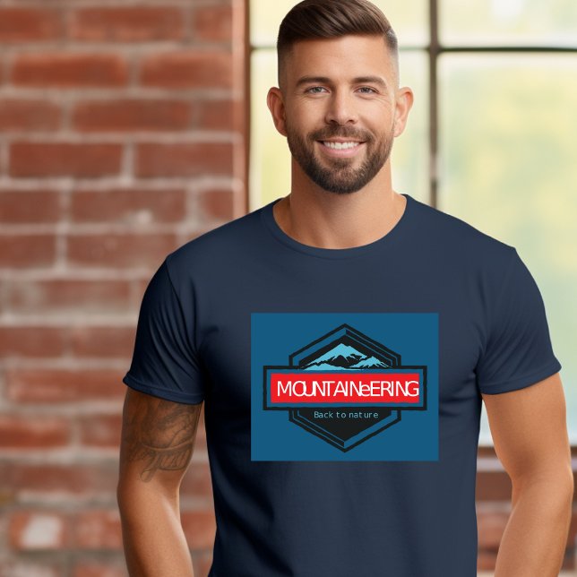 Montaña de vuelta a la camiseta de la naturaleza (Subido por el creador)