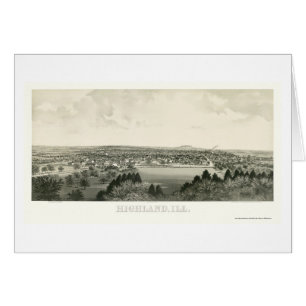 Montaña, mapa panorámico de IL - 1894