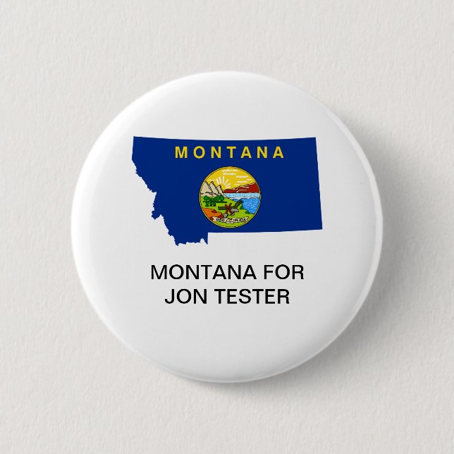 MONTANA PARA EL BOTÓN Jon Tester Senate (Anverso)