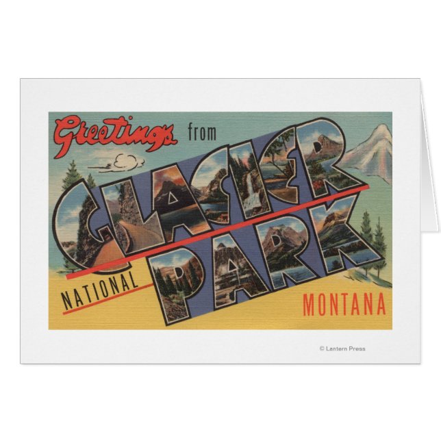 Montana - Parque nacional de los glaciares (Anverso (Horizontal))