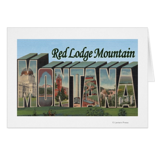 Montaña Red Lodge, Montana (Anverso (Horizontal))