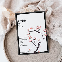 Montaña Sakura | Invitación a la boda en frontera