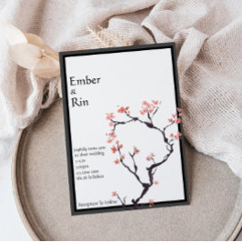 Montaña Sakura | Invitación a la boda en frontera