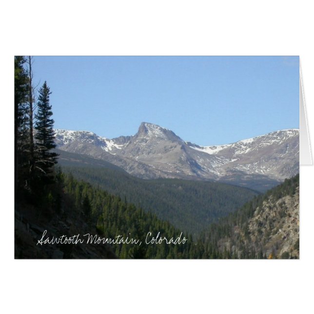 Montaña Sawtooth, Colorado (Anverso (Horizontal))