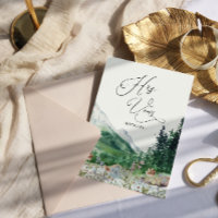 Montaña | Su Boda promete la tarjeta Keepsake