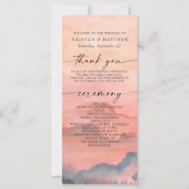 Montaña Sunset Watercolor Boda Rustic