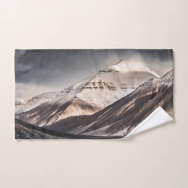 Montaña Svalbard (Toalla de mano)