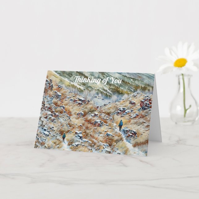 Montaña y tienes esta tarjeta de reflexión (Planta pequeña)