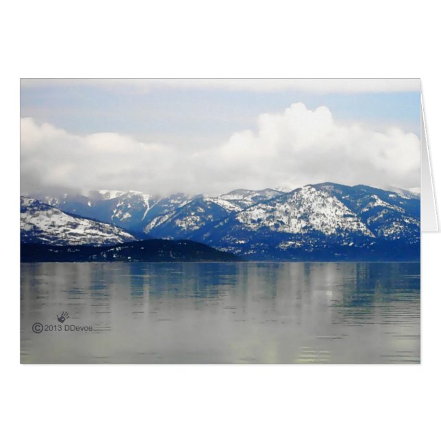 Montañas A Orillas Del Lago (Anverso (Horizontal))