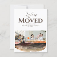 Montañas acuáticas 2 fotos Invitación móvil