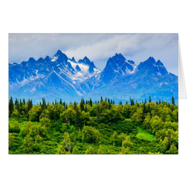 Montañas Alaska majestuosas (Anverso (Horizontal))
