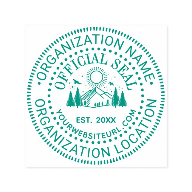 Montañas Árboles Nombre del Sello Oficial Loc URL  (Diseño)