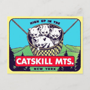 Montañas Catskill, postal de Nueva York