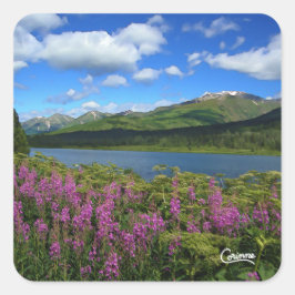 Montañas Chugach - Pegatinas de sobres