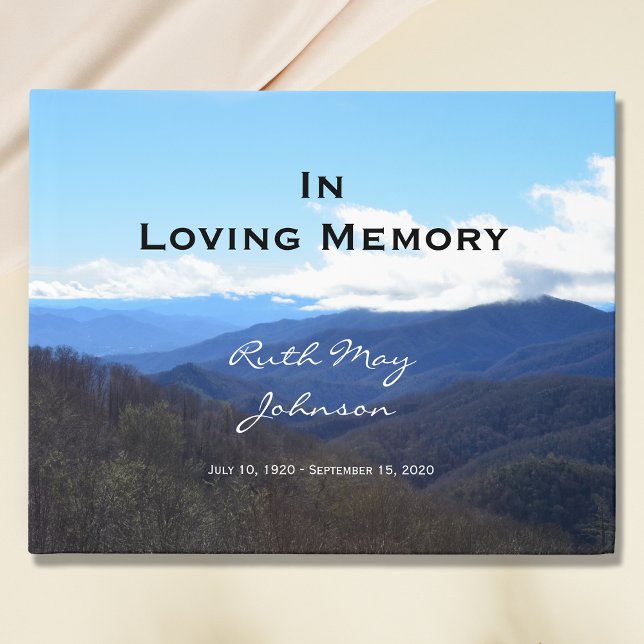 Montañas conmemorativas o libro de invitados funer (Subido por el creador)