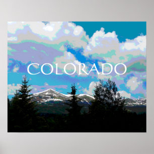 Montañas de arte natural poster de Colorado