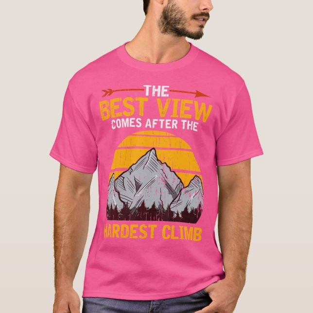 Montañas de excursión en camiseta al aire libre (Anverso)