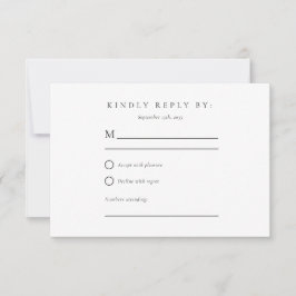 Montañas de Invierno Boda de Árbol de Pino RSVP