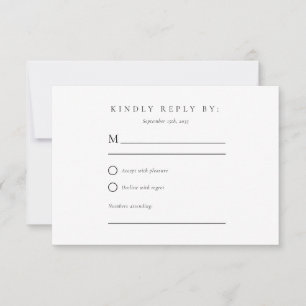 Montañas de Invierno Boda de Árbol de Pino RSVP