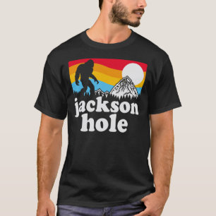 Montañas de Jackson Hole Bigfoot, camiseta esencia