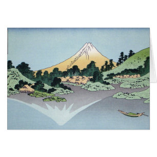 Montañas de la pintura del arte de Hokusai