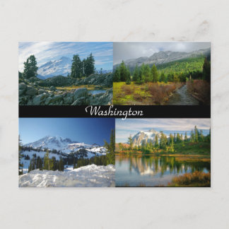 Montañas de la postal de Washington