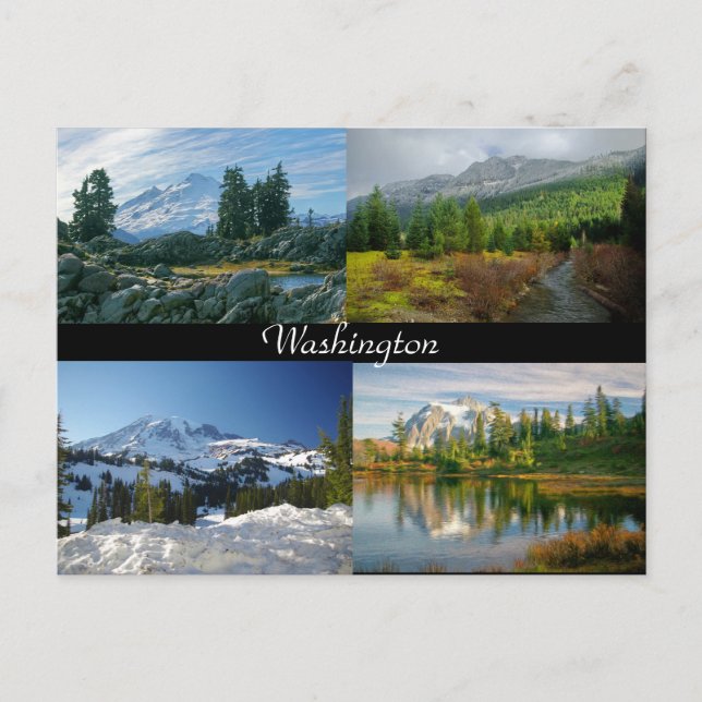 Montañas de la postal de Washington (Anverso)