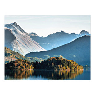 Montañas de Noruega, fotografía panorámica