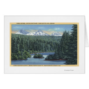 Montañas de tres hermanas cerca de Bend, OR de Sco