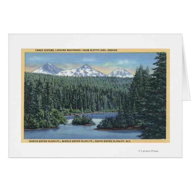 Montañas de tres hermanas cerca de Bend, OR de Sco (Anverso (Horizontal))