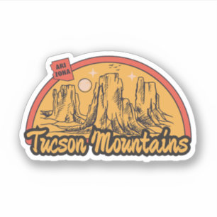 Montañas de Tucson, Arizona Calcomanía